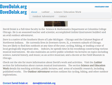 Tablet Screenshot of davedolak.org